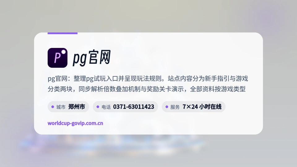了解pg官网